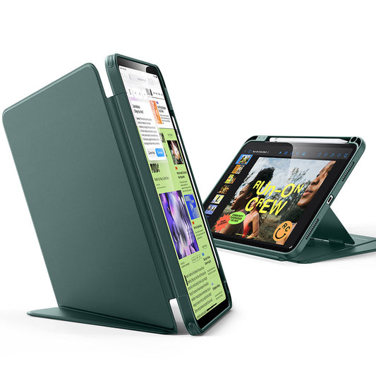 Husa pentru Apple iPad (2025) / (2022), ESR, Flip Hybrid with Pencil Holder, Verde