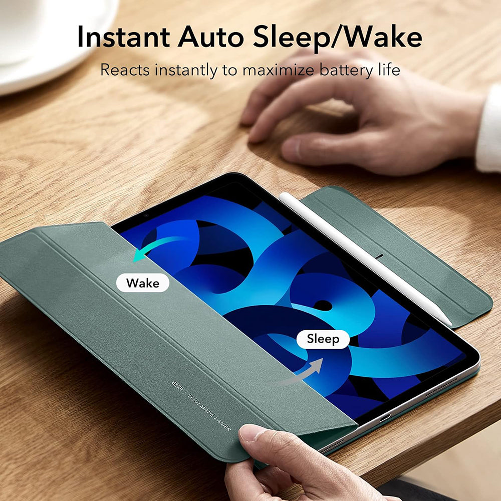 Husa pentru Apple iPad Air 11 (2024) / Air (2022) / Air (2020) / Pro 11 (2018), ESR, Rebound, Verde Satinata
