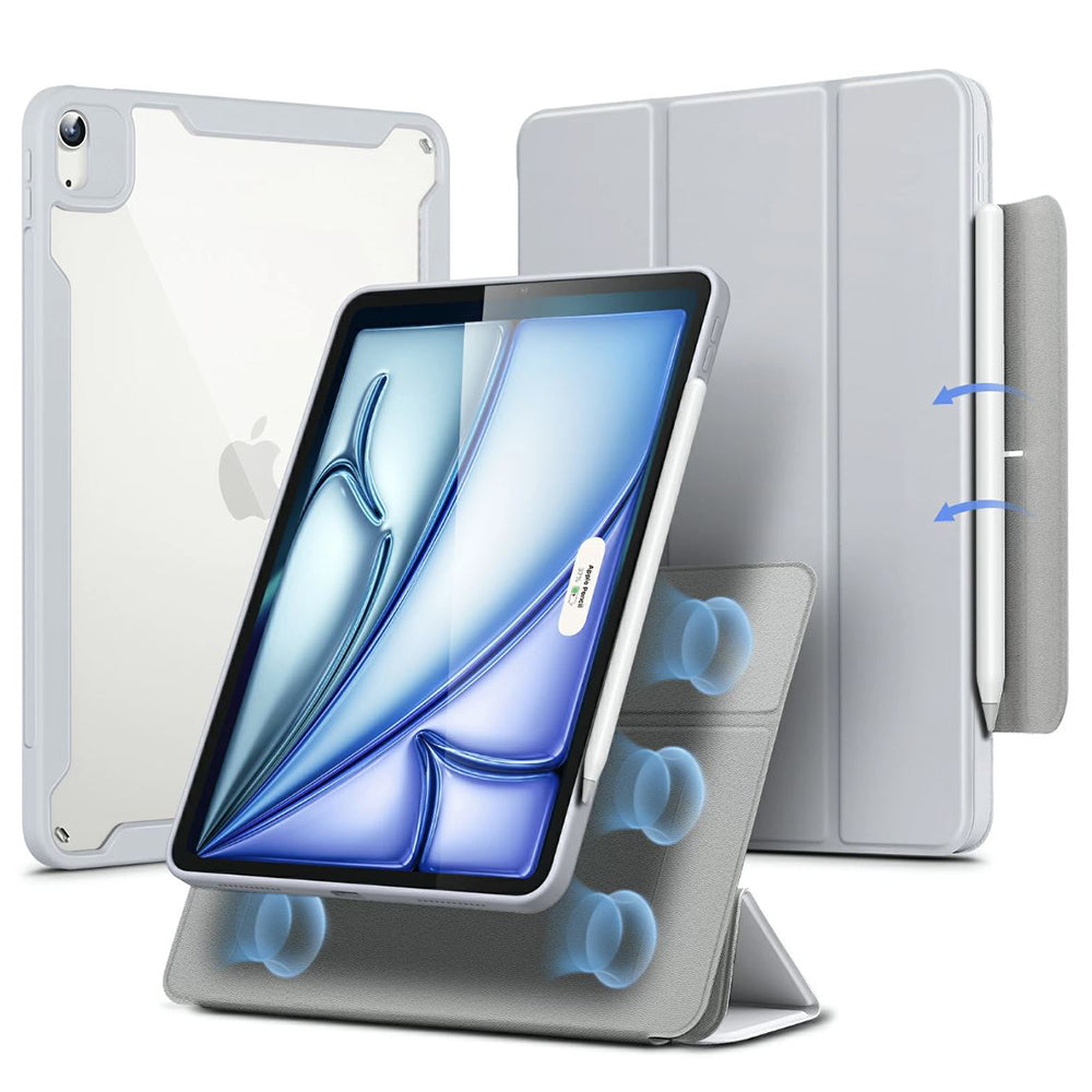 Husa pentru Apple iPad Air 11 (2026) / iPad Air 11 (2025) / Air 11 (2024) / Air (2022) / Air (2020), ESR, Rebound Hybrid, Gri