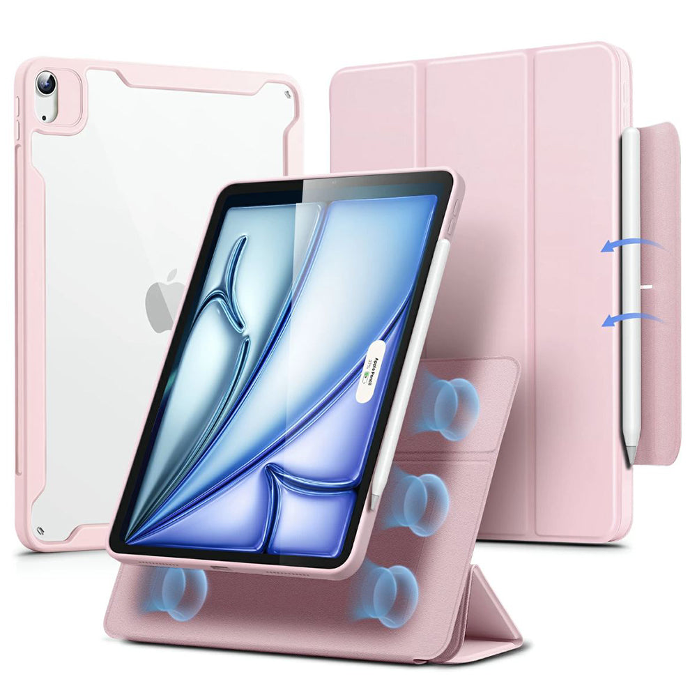 Husa pentru Apple iPad Air 11 (2026) / iPad Air 11 (2025) / Air 11 (2024) / Air (2022) / Air (2020), ESR, Rebound Hybrid, Roz