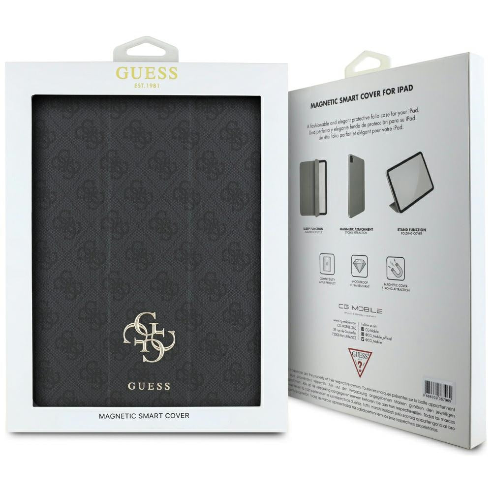 Husa pentru Apple iPad Air 13 (2025) / Air 13 (2024), Guess, 4G Big Logo, Neagra