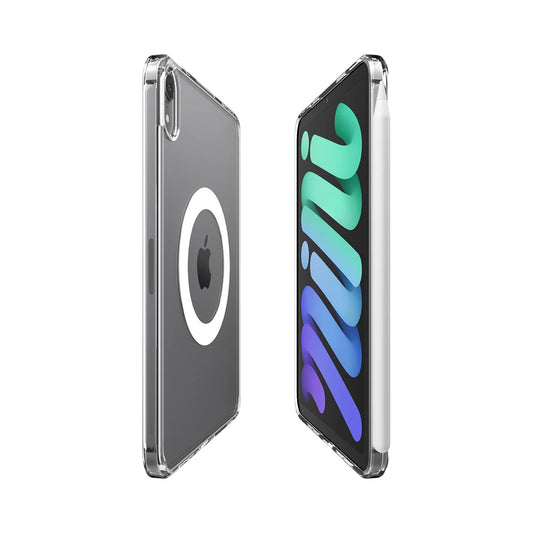 Husa pentru Apple iPad mini 2024 / mini 2021, Spigen, Ultra Hybrid MagFit, Transparenta Alba ACS11623