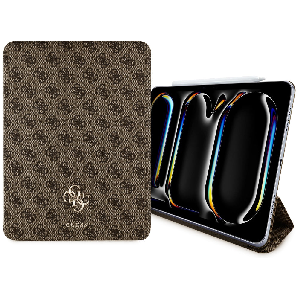 Husa pentru Apple iPad Pro 11 (2024), Guess, 4G Big Logo, Maro