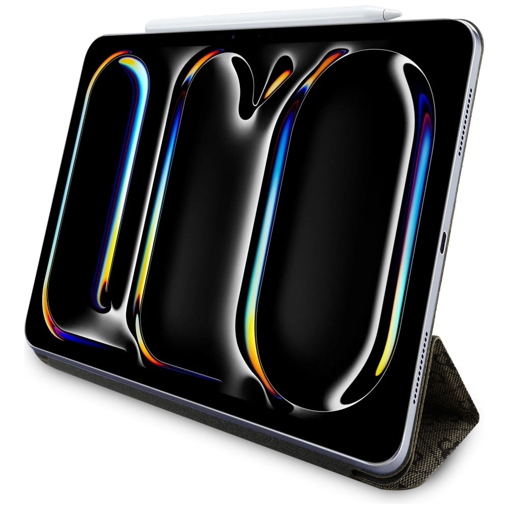 Husa pentru Apple iPad Pro 11 (2024), Guess, 4G Big Logo, Maro