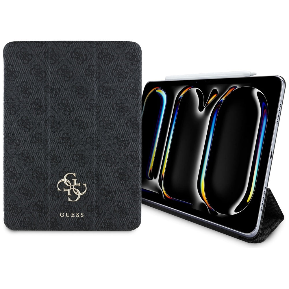 Husa pentru Apple iPad Pro 11 (2024), Guess, 4G Big Logo, Neagra