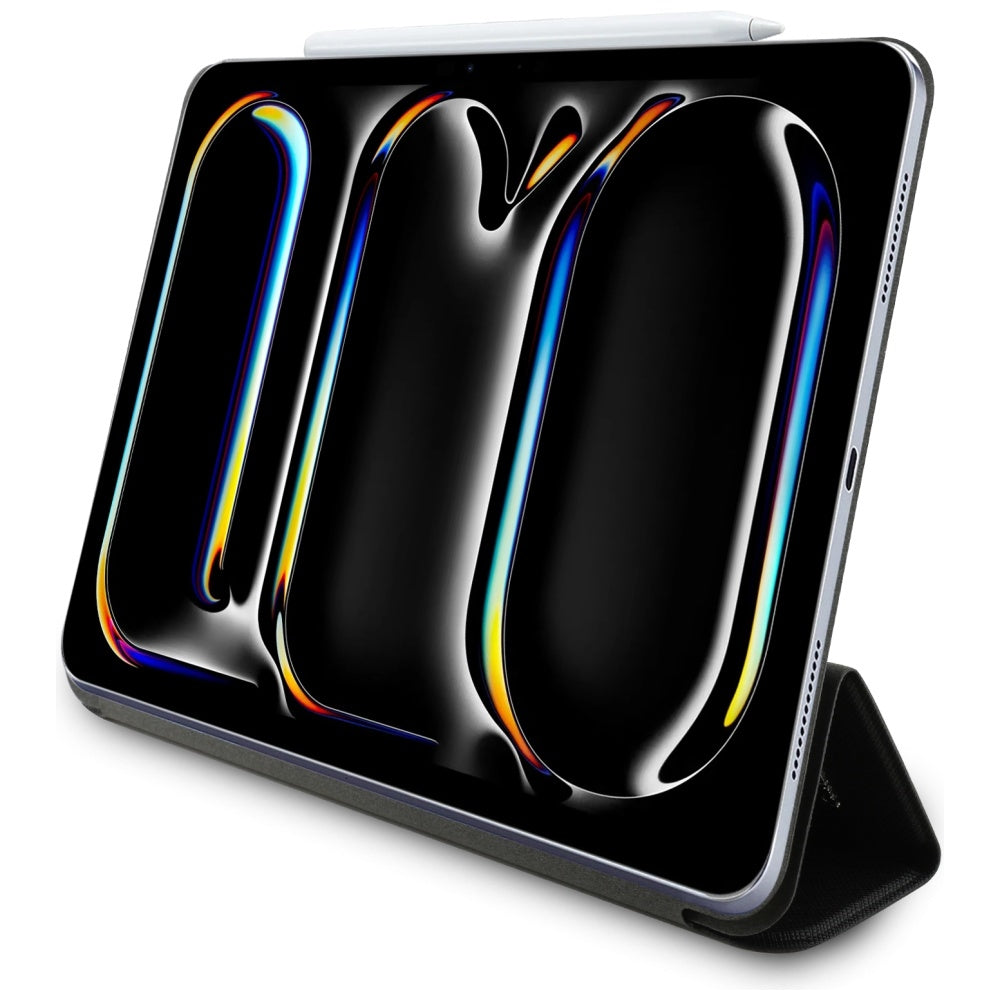 Husa pentru Apple iPad Pro 11 (2024), Karl Lagerfeld, Saffiano Karl & Choupette, Neagra
