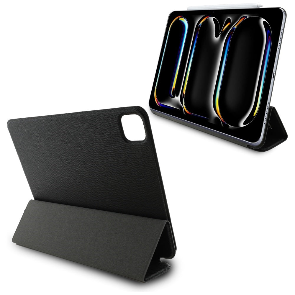 Husa pentru Apple iPad Pro 11 (2024), Karl Lagerfeld, Saffiano Karl & Choupette, Neagra