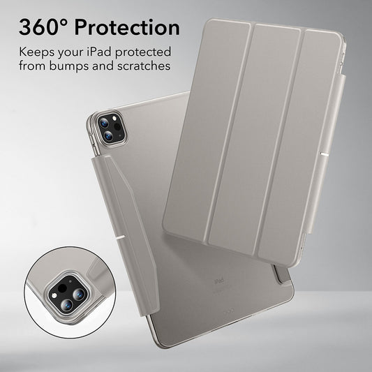 Husa pentru Apple iPad Pro 13 (2024), ESR, Ascend Trifold, Gri