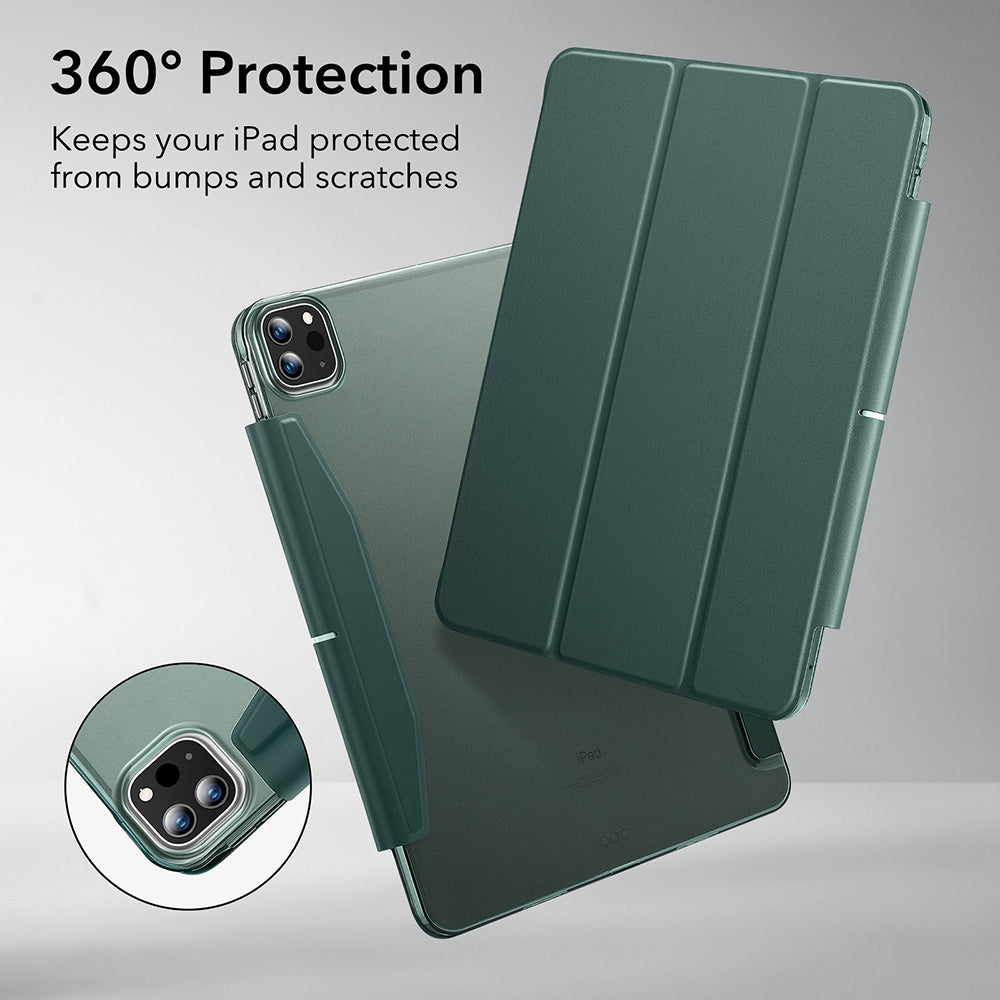 Husa pentru Apple iPad Pro 13 (2024), ESR, Ascend Trifold, Verde Satinata