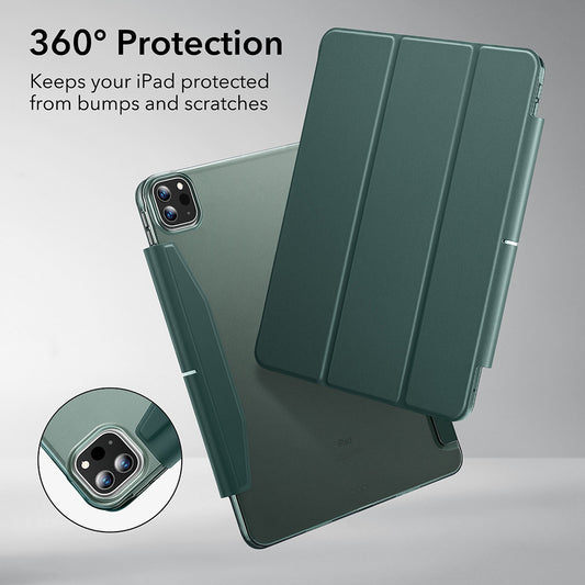 Husa pentru Apple iPad Pro 13 (2024), ESR, Ascend Trifold, Verde Satinata