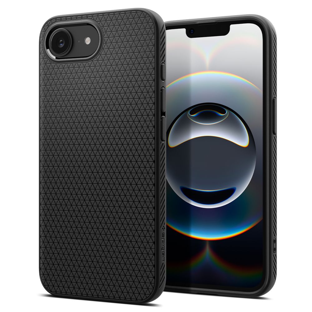 Husa pentru Apple iPhone 17e / 16e, Spigen, Liquid Air, Neagra ACS09161