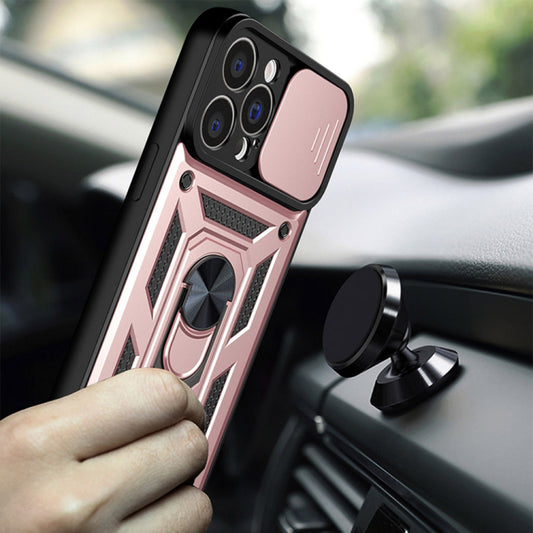 Husa pentru Apple iPhone 13 Pro, Techsuit, CamShield, Roz