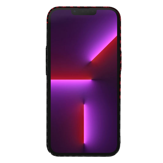 Husa pentru Apple iPhone 13 Pro, Techsuit, Carbonite FiberShell, Neagra Rosie