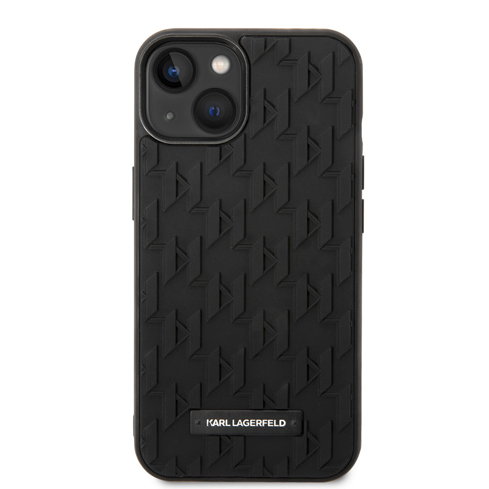 Husa pentru Apple iPhone 14 Plus, Karl Lagerfeld, 3D Monogram, Neagra