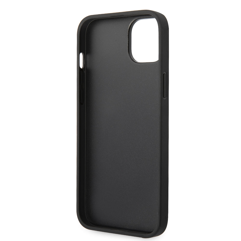 Husa pentru Apple iPhone 14 Plus, Karl Lagerfeld, Glitter Flakes Ikonik Karl, Argintie