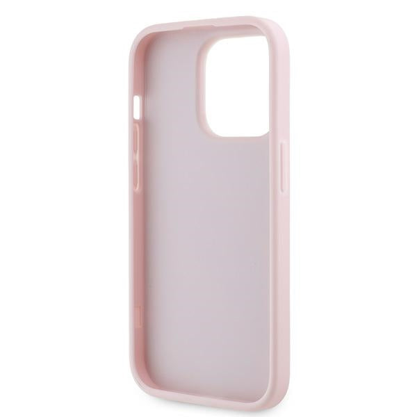 Husa pentru Apple iPhone 14 Pro, Karl Lagerfeld, Diagonal Quilted Script, Roz