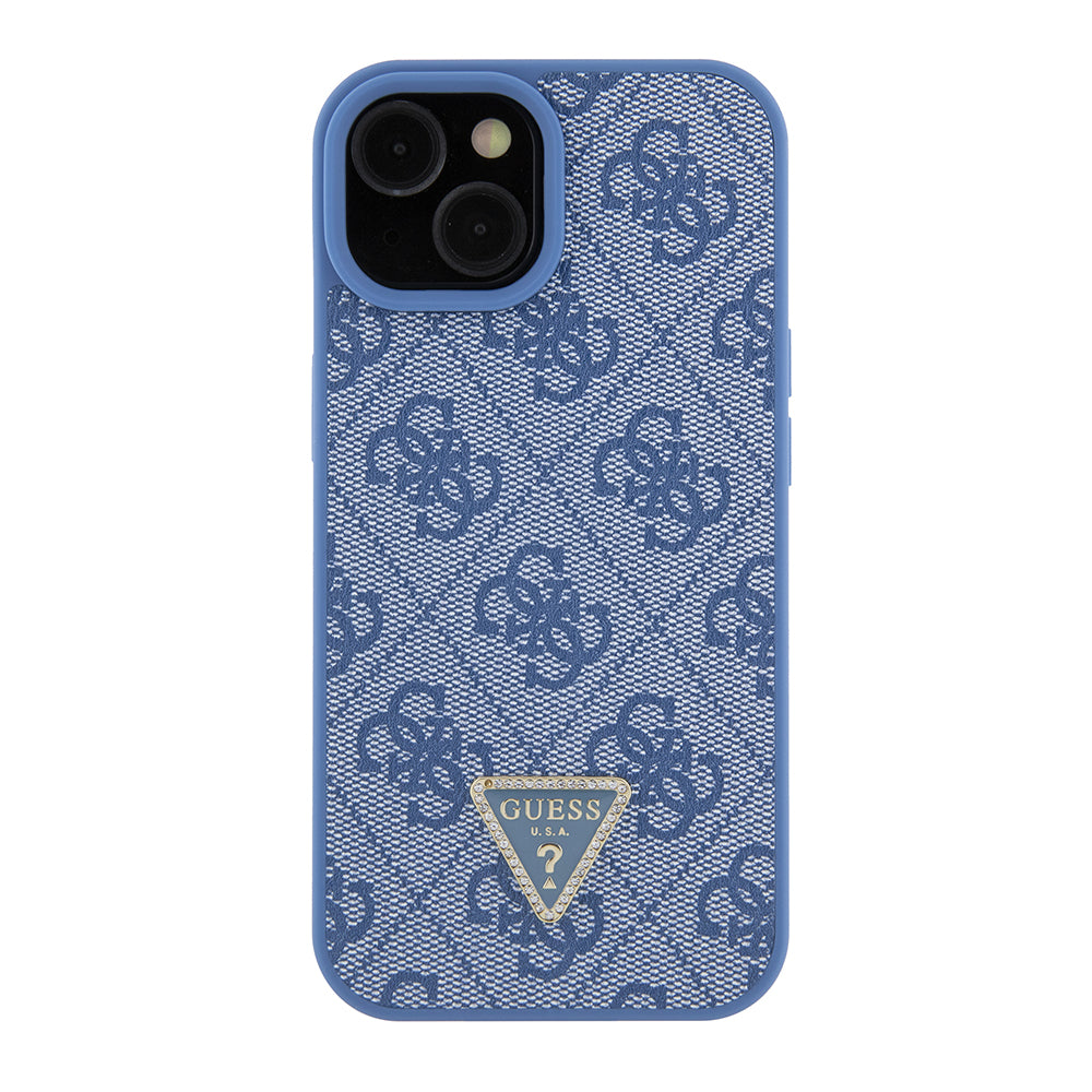 Husa pentru Apple iPhone 15, Guess, Crossbody 4G Metal Logo, Albastra