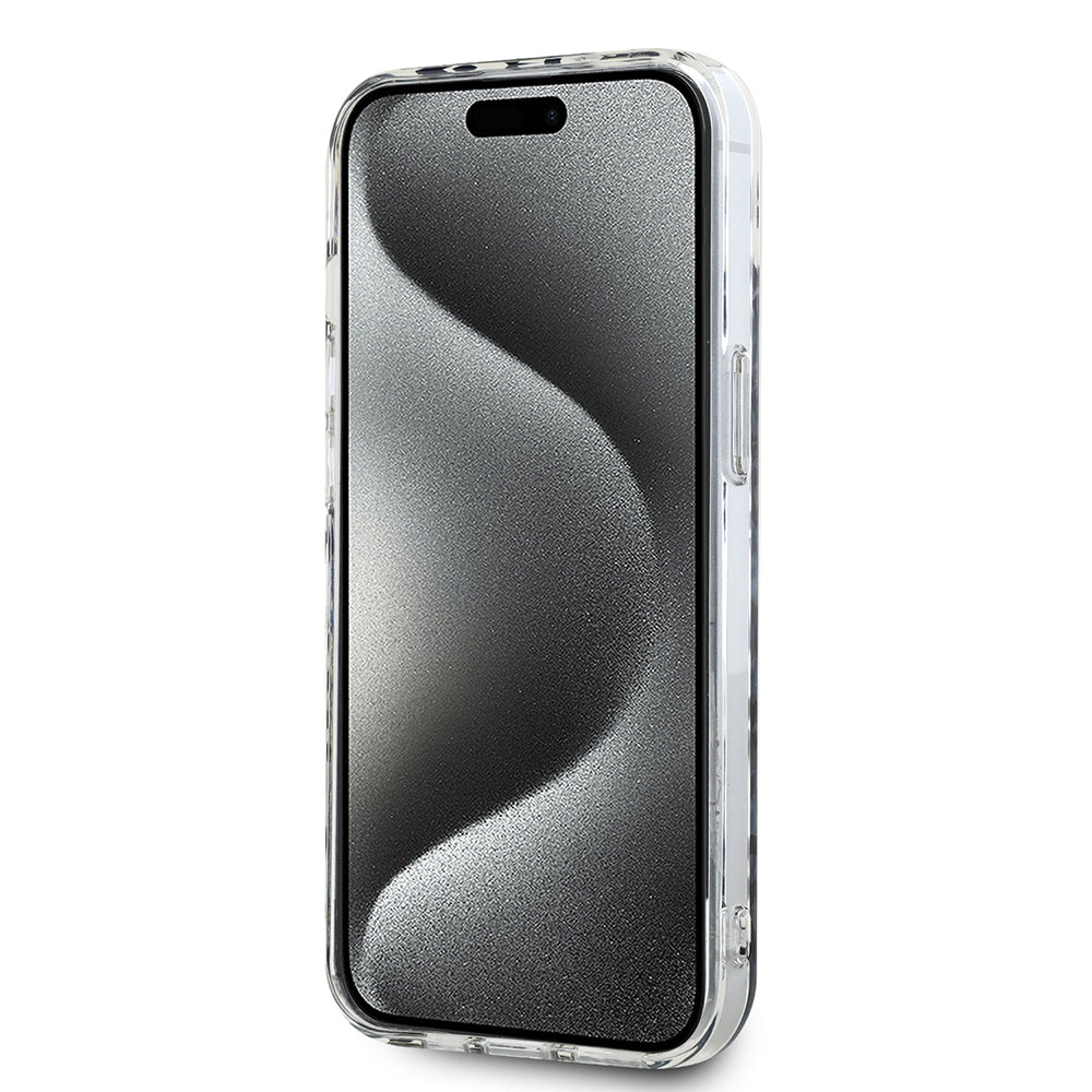 Husa pentru Apple iPhone 15, Karl Lagerfeld, IML Luxury Gold Fullover Logo, Aurie
