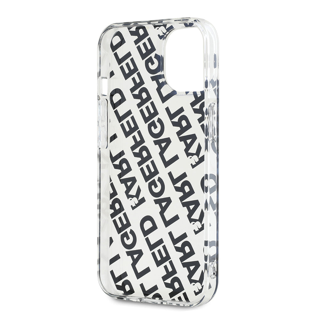 Husa pentru Apple iPhone 15, Karl Lagerfeld, IML Luxury Gold Fullover Logo, Aurie