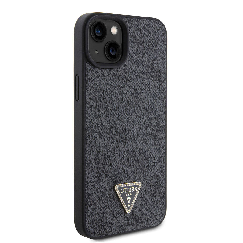 Husa pentru Apple iPhone 15 Plus, Guess, Crossbody 4G Metal Logo, Neagra