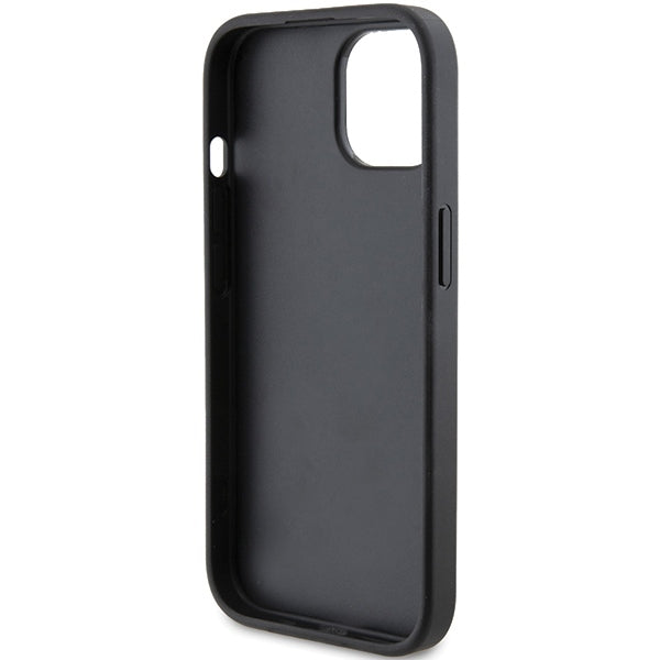 Husa pentru Apple iPhone 15 Plus, Karl Lagerfeld, Diagonal Quilted K Pattern, Neagra