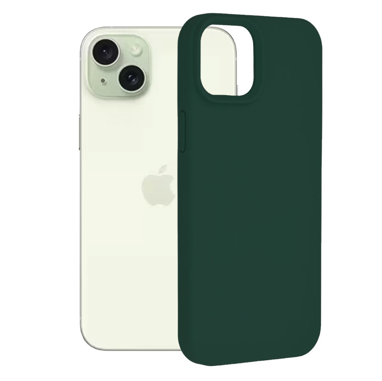Husa pentru Apple iPhone 15 Plus, Techsuit, Soft Edge, Verde Inchis