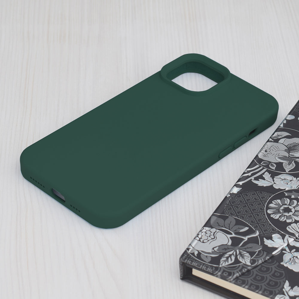 Husa pentru Apple iPhone 15 Plus, Techsuit, Soft Edge, Verde Inchis