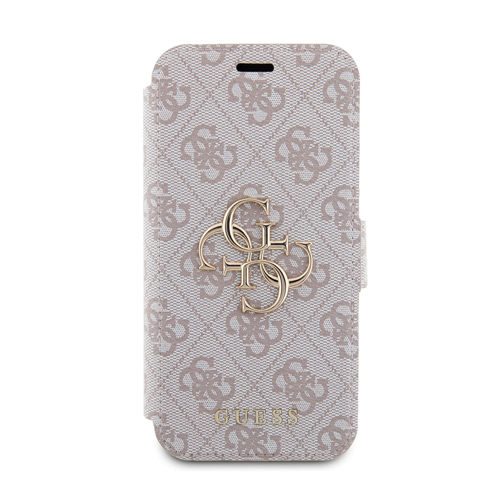 Husa pentru Apple iPhone 15 Pro, Guess, 4G Book, Roz