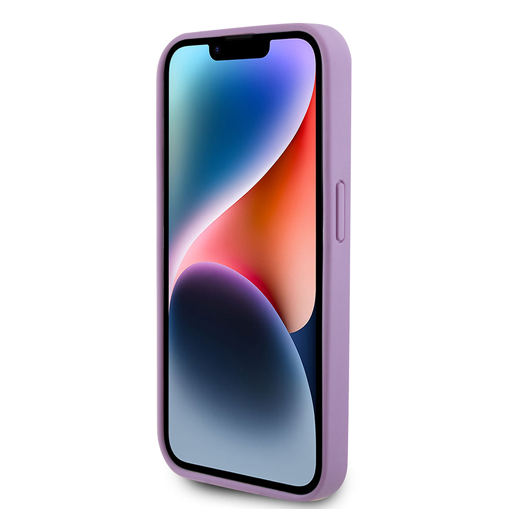 Husa pentru Apple iPhone 15 Pro, Guess, 4G Stamped, Mov Deschis