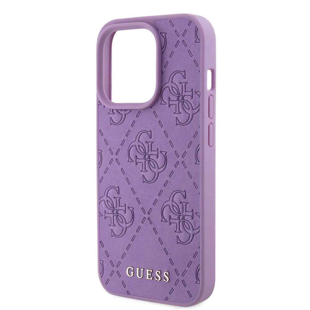 Husa pentru Apple iPhone 15 Pro, Guess, 4G Stamped, Mov Deschis