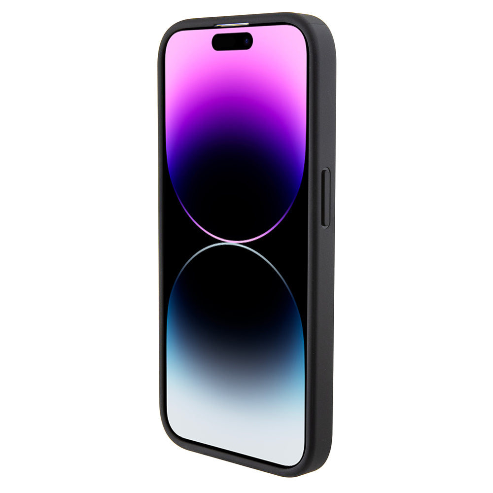 Husa pentru Apple iPhone 15 Pro, Karl Lagerfeld, Diagonal Quilted K Pattern, Neagra