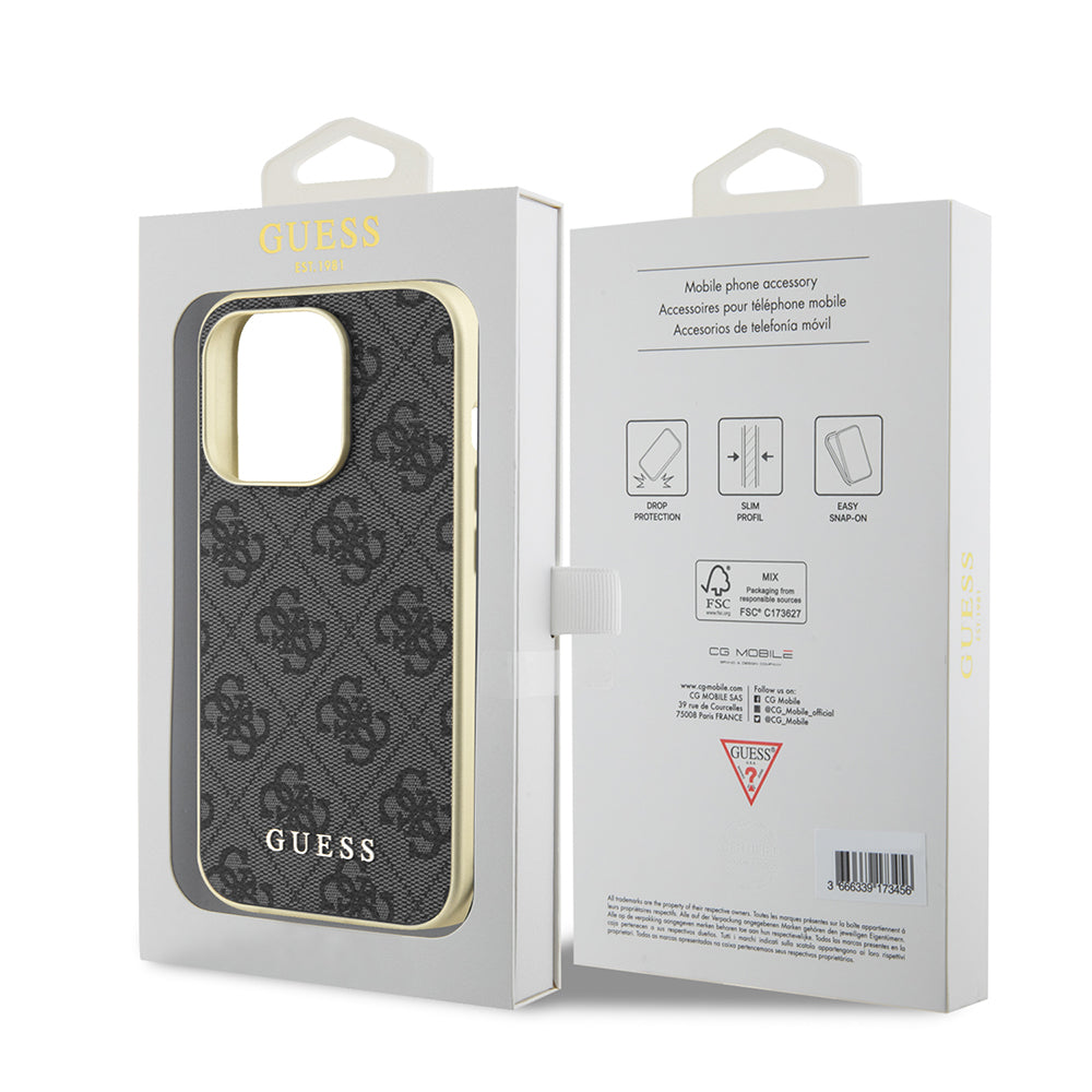 Husa pentru Apple iPhone 15 Pro Max, Guess, 4G Charm, Gri