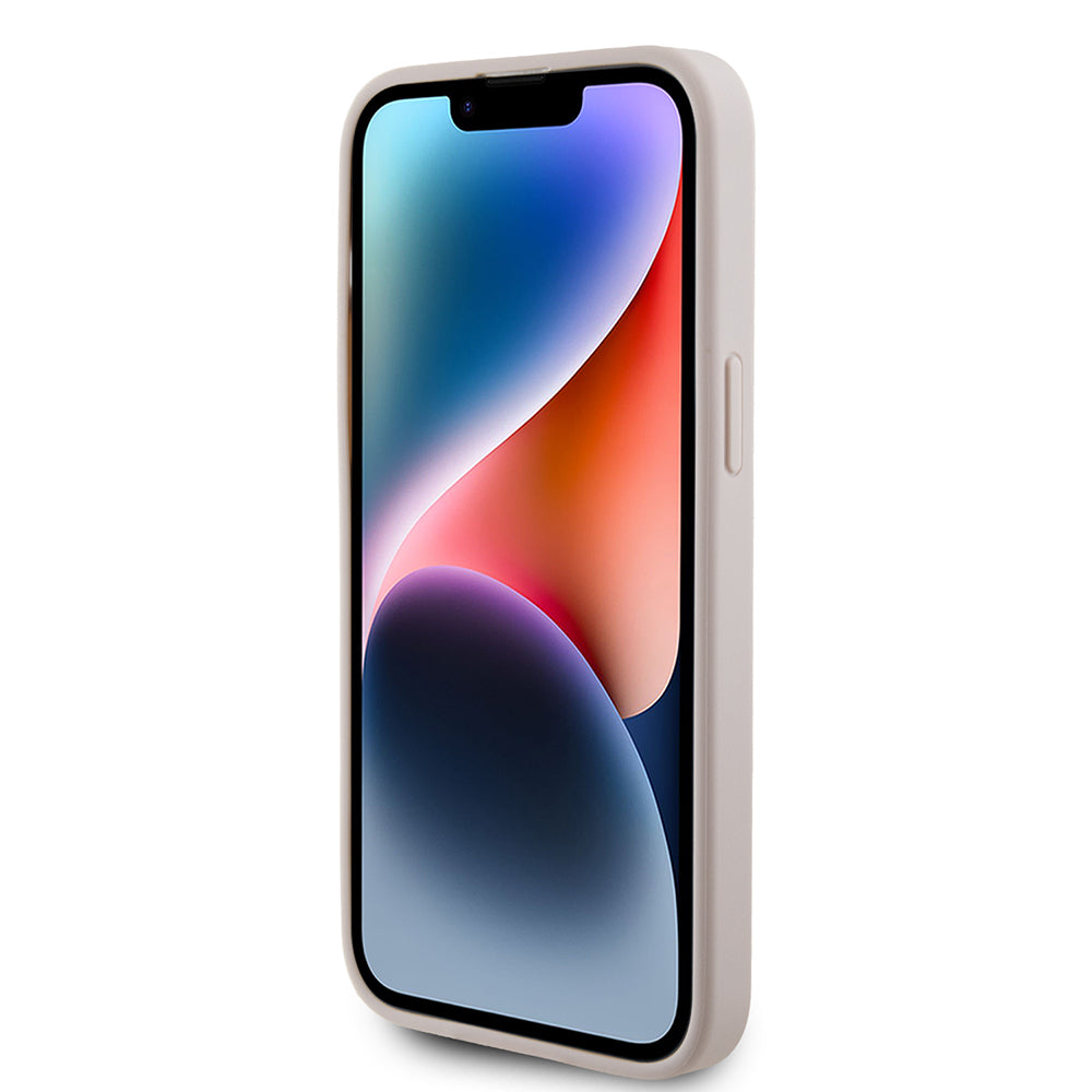 Husa pentru Apple iPhone 15 Pro Max, Guess, 4G Metal Gold Logo, Roz