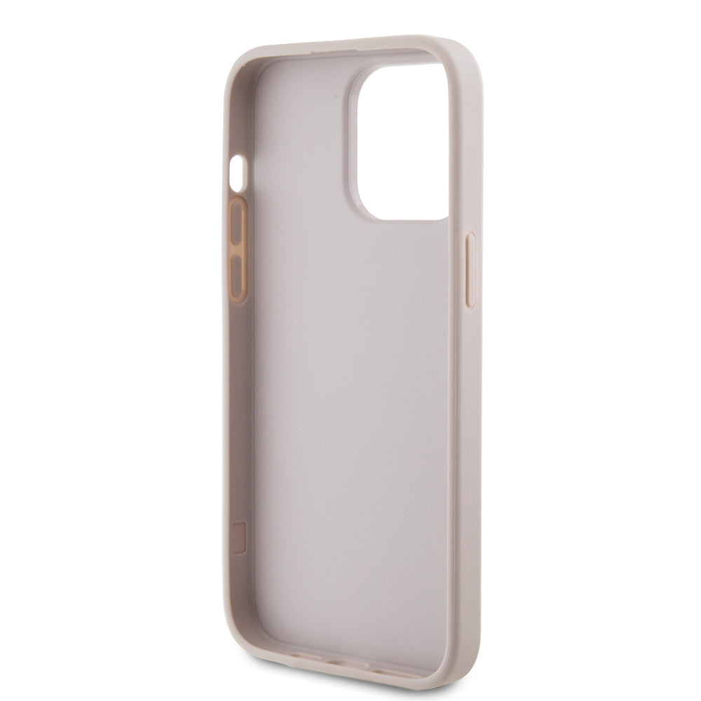 Husa pentru Apple iPhone 15 Pro Max, Guess, 4G Metal Gold Logo, Roz