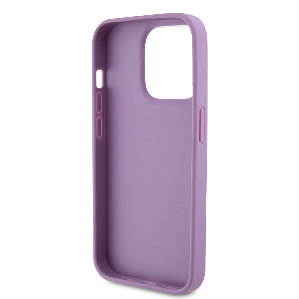 Husa pentru Apple iPhone 15 Pro Max, Guess, 4G Stamped, Mov Deschis
