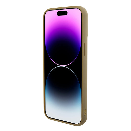 Husa pentru Apple iPhone 15 Pro Max, Guess, Disco Metal Script, Aurie