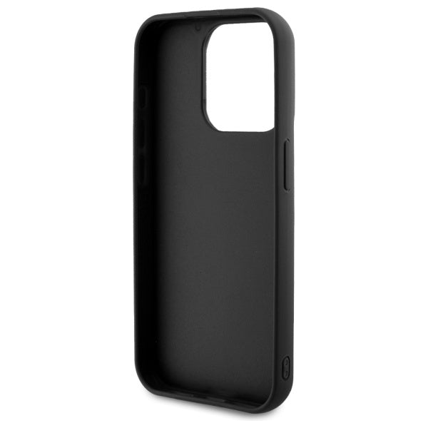 Husa pentru Apple iPhone 15 Pro Max, Karl Lagerfeld, 3D Rubber Signature, Neagra
