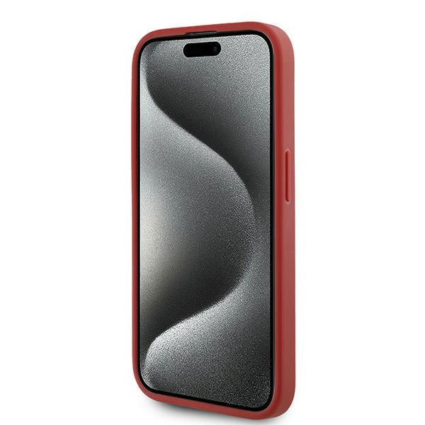 Husa pentru Apple iPhone 15 Pro Max, Karl Lagerfeld, Diagonal Quilted Script, Rosie