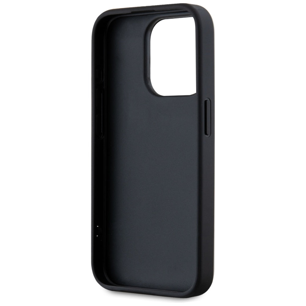 Husa pentru Apple iPhone 15 Pro Max, Karl Lagerfeld, Saffiano Athleisure Stripes with Strap, Rosie
