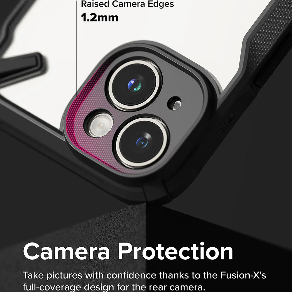 Husa pentru Apple iPhone 15, Ringke, Fusion X, Neagra