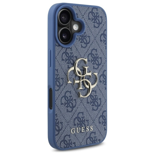 Husa pentru Apple iPhone 16, Guess, 4G Big Logo, Albastra