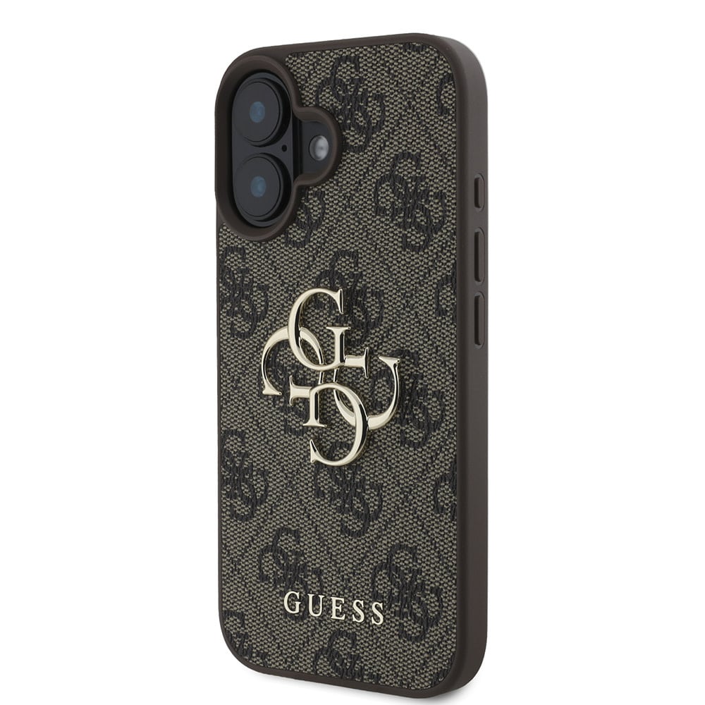 Husa pentru Apple iPhone 16, Guess, 4G Big Logo, Maro