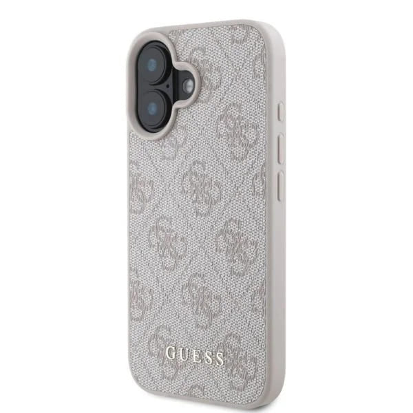 Husa pentru Apple iPhone 16, Guess, 4G Classic, Roz