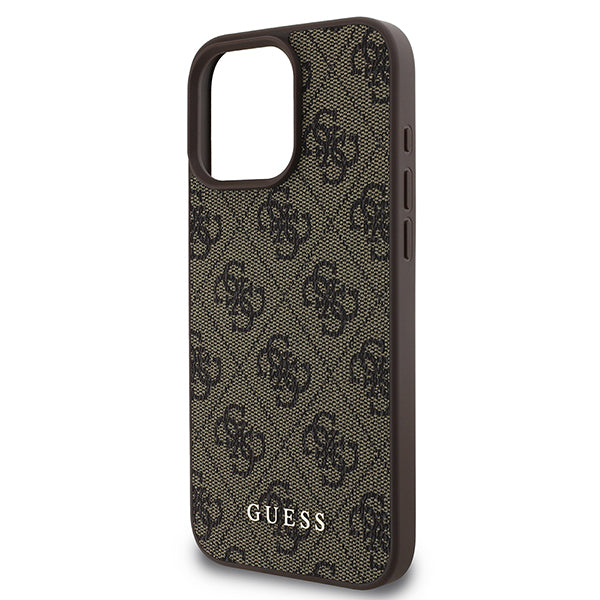 Husa pentru Apple iPhone 16, Guess, 4G Classic, Roz