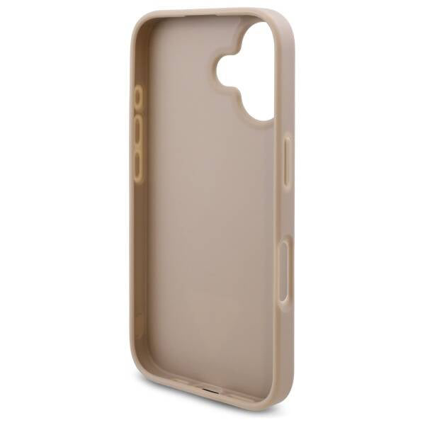 Husa pentru Apple iPhone 16, Guess, 4G Triangle Logo, Alba
