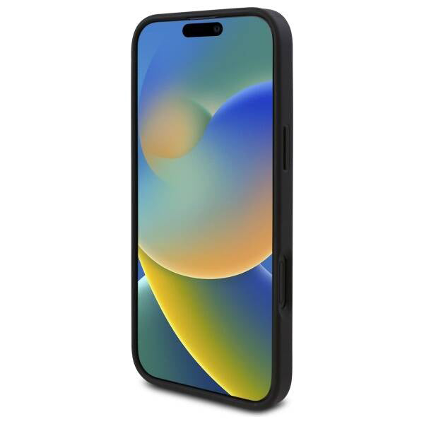 Husa pentru Apple iPhone 16, Guess, 4G Triangle Logo, Neagra