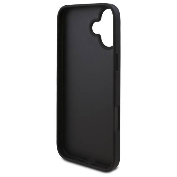 Husa pentru Apple iPhone 16, Guess, 4G Triangle Logo, Neagra