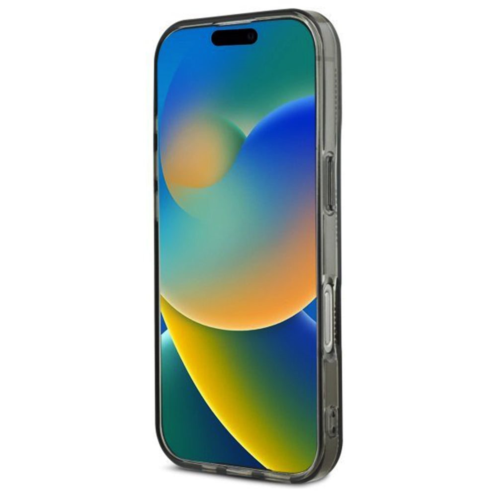 Husa pentru Apple iPhone 16, Karl Lagerfeld, IML Luxury Electroplated Karl's Head, Neagra