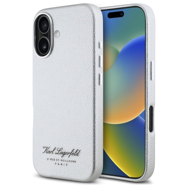 Husa pentru Apple iPhone 16, Karl Lagerfeld, RSG, Gri