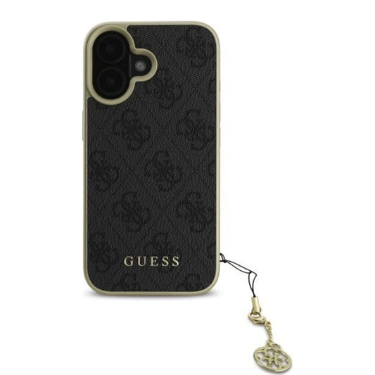 Husa pentru Apple iPhone 16 Plus, Guess, 4G Charm, Neagra
